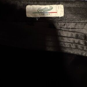 GUC Crocodile Ladies Black Velvet Pencil Skirt